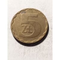 Польша 5 злотых 1986