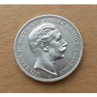 Пруссия/Герм.империя, 3 марки 1912 г., серебро 0.900, Вильгельм II (1888-1918)