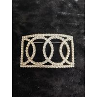 Крупная брошь для платка Чехословакия