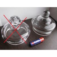 Крышка стеклянная от графина, кувшина ( за штуку ) .