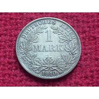 Германия 1 марка 1910 г. A Серебро.