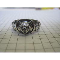 Перстень со львом Кубачи 925 пробы 22 размера.
