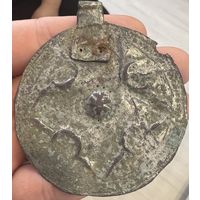 УмБон Привеска оберег война виде щита. Серебро