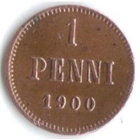 1 пенни 1900 год _состояние ХF