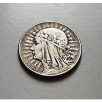 5 злотых 1933 г.  Ядвига, Варшава, лот рп-5,1