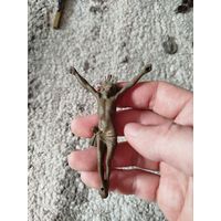 Католическое распятье,бронза