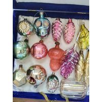 Лот ёлочных игрушек СССР.