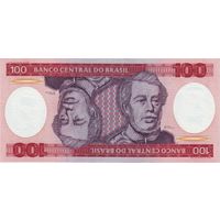 Бразилия 100 крузеиро образца 1981-1984 года UNC p198b