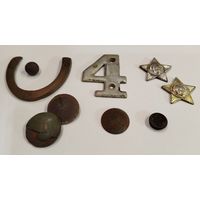 Лот находок с рубля, гузик красивый