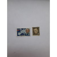 Марки США лауреат Нобелевской премии Мира Д. Маршалл 1953