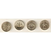 10 рублей 2025 набор Города Трудовой Доблести Ульяновск, Уфа, Челябинск, Ярославль 4 монеты