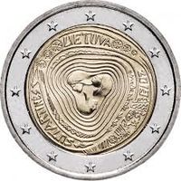 2 евро 2019 Литва Сутартинес UNC из ролла