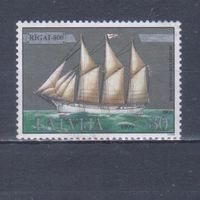 [330] Латвия 1999. Корабли.Парусник. БЕЗ КЛЕЯ.