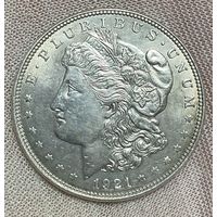 Монета 1 доллара 1921 год. США. Доллар Моргана.