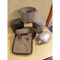 Котелок ркка, фляжка и др. Цена за все.