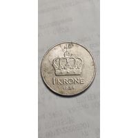 Норвегия 1 крона 1984