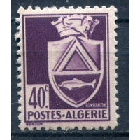 Французские колонии - Алжир - 1942/45г. - гербы, перфорация 12, 40 c - 1 марка - MH [Mi 182]. #1-Fr-61-KB-1