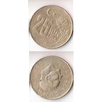 25000 лир Турция 1996 года