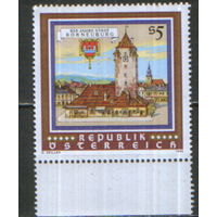 Полная серия из 1 марки 1986г. Австрия "850 лет городу Корнойбург" MNH