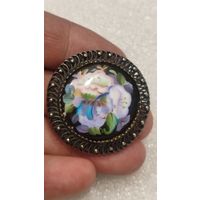 Брошь брошка Финифть СССР