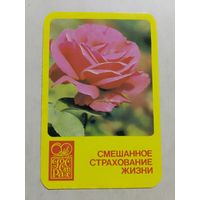 Карманный календарик. Страхование. 1981 год