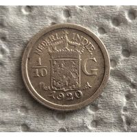 Голландская Ост-Индия 1/10 гульдена 1920