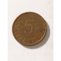 Финляндия 5 пенни 1973