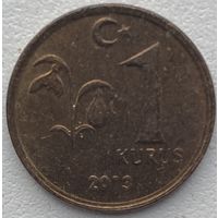 Турция 1 куруш 2013 г.