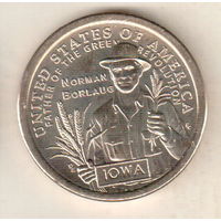 США доллар 2026 Инновации Норман Борлоуг, отец Зелёной революции штат Айова двор D