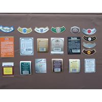 20 минских пивных кольереток и контрэтикеток одним лотом всего за 1 р.! (в среднем по 5 копеек), все разные, ю-916 (3758)