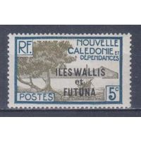 [634] Французские колонии. Уоллис и Футуна 1930. Надпечатка.5с. МН