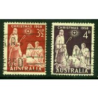 Австралия - 1958 [Mi. 286-287] Гашеная (AU04)