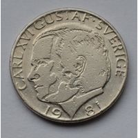 Швеция, 1 крона 1981 г.