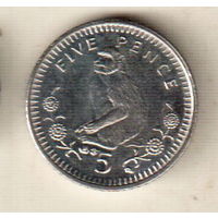 Гибралтар 5 пенс 2003 Магнетик