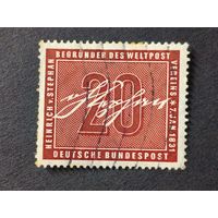 Германия 1956. 125-я годовщина со дня рождения Генриха фон Штефана. Полная серия