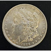 1 доллар США 1888 . Доллар Моргана. Штемпельная