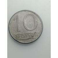 Польша 10 злотых 1988 года .