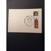 Польша 1971 Карточка с маркой из серии "Иностранный туризм: по пути Коперника" (спецгашение) Mi.2088