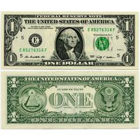 США. 1 доллар (образца 2009 года, E, Вирджиния, P530, UNC)