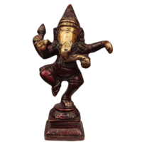 Статуэтка Ганеша Бог мудрости и благополучия Бронза Индия