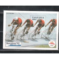 Танзания-1991(Мих.Бл.138) , **  ,     Спорт, Велоспорт , Велосипеды,