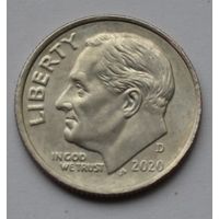 США, 10 центов (1 дайм), 2020 г. D