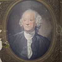 Porfrait de BABUTI Par GREUZE Collection DAVID WEILL ХРОМОЛИТОГРАФИЯ НА КАРТОНЕ 1922г.