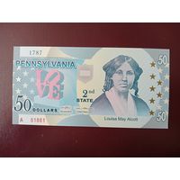Штат Пенсильвания 50 долларов UNC