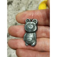 Брелок,Олимпийский мишка,тяж мет,с рубля