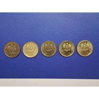 Польша остатки погодовку 2 гроша. Цена за ОДНУ монету любого года