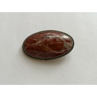 Брошь родонит СССР ( серебро ?)