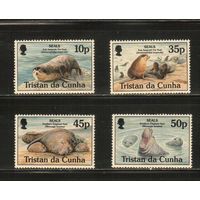 Тристан-да-Кунья-1995(Мих.585-588) , ** ,  Морская фауна, (полная серия)