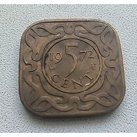 Суринам 5 Центов, 1972  6-3-40