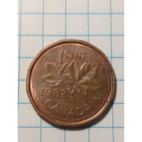 1 цент  Канада 1982  год.